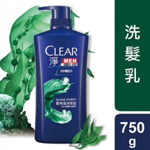 CLEAR-淨男士0矽靈去屑洗髮乳750ml(多種功效任選)