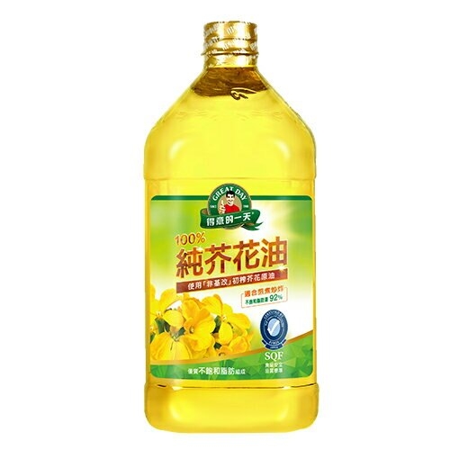 【得意的一天】100%純芥花油2.4L/瓶